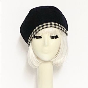 Wool beret hat